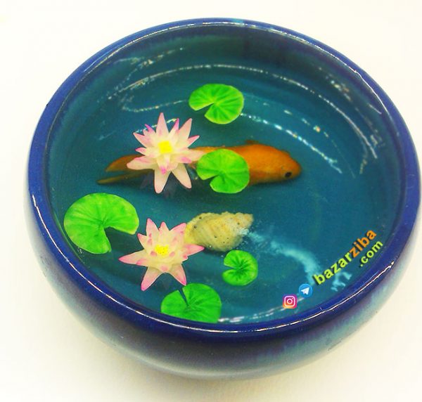 ماهی قرمز سه بعدی رزینی